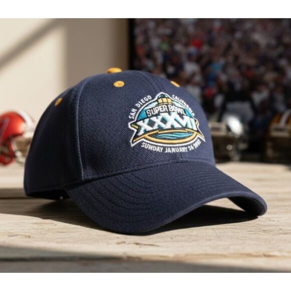 2003 Super Bowl XXXVII NFL Reebok Cap NWT San Diego California Embroidered Hat - Picture 1 of 8